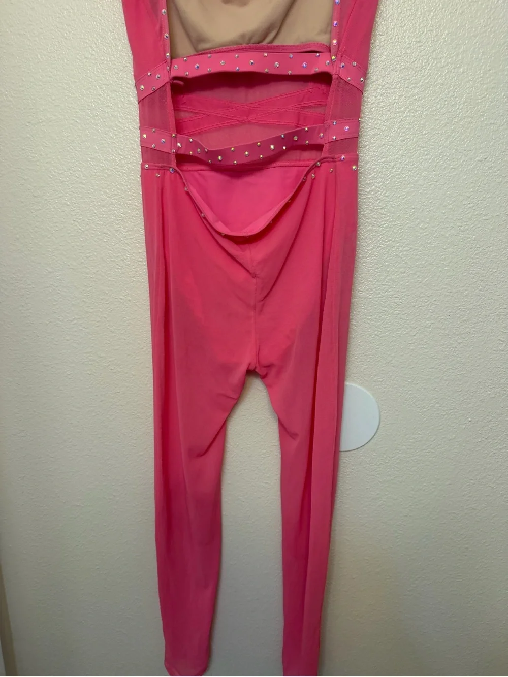 WEISSMAN Elite Dance Costume solo unitard hot pink CHILDHOOD DREAM MT11571 MA